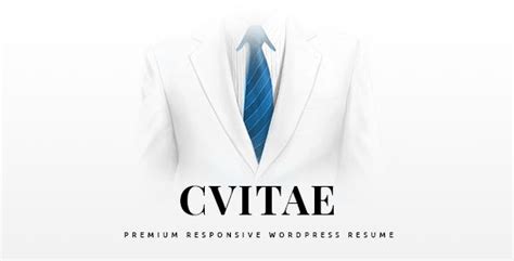 CVitae - Premium Responsive WordPress Resume | Editable resume, Wordpress, Resume