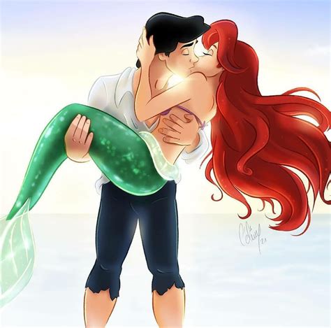 Ariel and Prince Eric kiss by TGDC20610 on DeviantArt