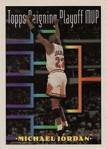 1994 TOPPS MICHAEL JORDAN REIGNING PLAYOFF MVP #199 BASKETBALL CARD | eBay