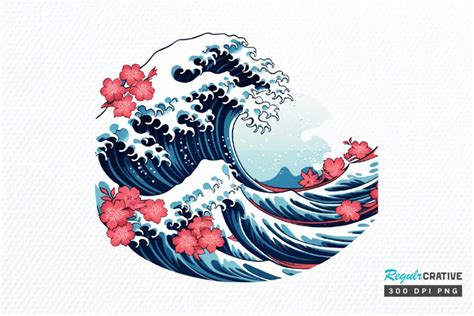 Japanese Kanagawa Wave PNG Clipart