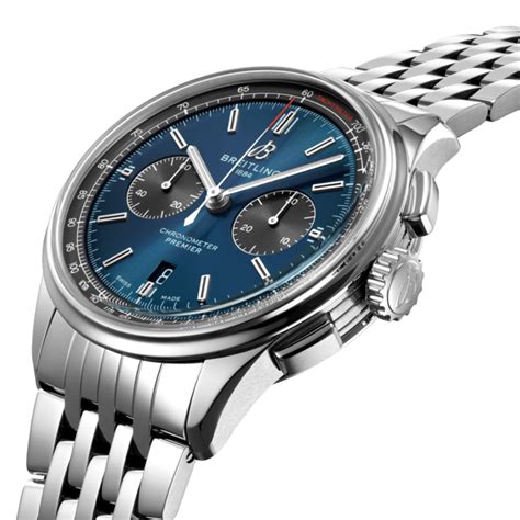 Premier B01 Chronograph 42 Stainless steel - Blue AB0118A61C1A1 | Breitling US