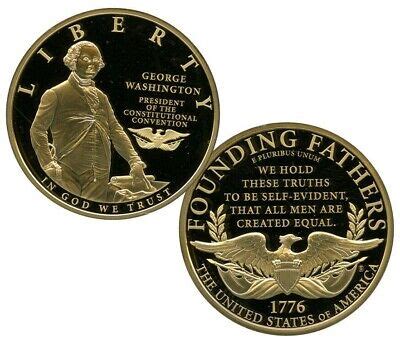 GEORGE WASHINGTON FOUNDING Father Commemorative Coin Proof Value $99.95 ...