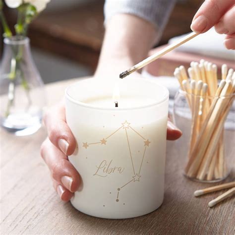 This zodiac inspired 'glow through' candle from our handcrafted selection is a thoughtful ...