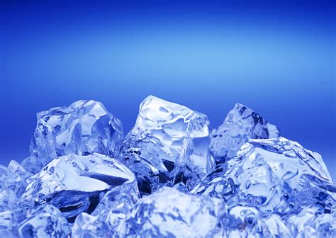 Blue Ice Cubes Wallpaper