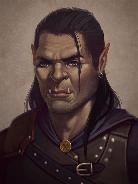 Image result for half orc character art | Character portraits, Dungeons ...