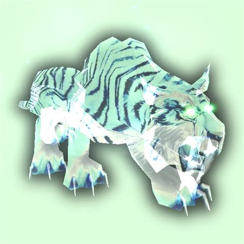 Pale Spectral Saber Tiger - Pet Look | Petopia - Hunter Pets in the World of Warcraft