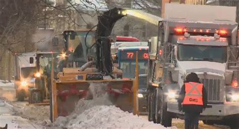 Montreal's snow clearing operation underway; commuter trains delayed | CTV News