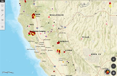 Cal Fire Map Of Fires