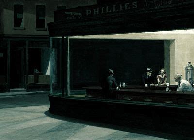 paintings, Edward Hopper, artwork, Nighthawks At The Diner - Free ...