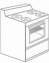 Oven Coloring Page sketch template