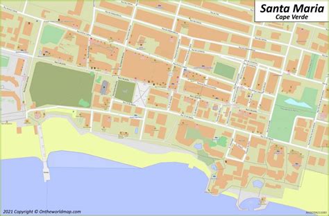 Santa Maria Map | Cape Verde | Detailed Maps of Santa Maria