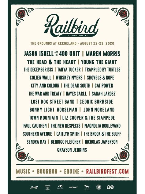 Railbird Festival – August 20 & 21, 2021 | The Grounds At Keeneland ...