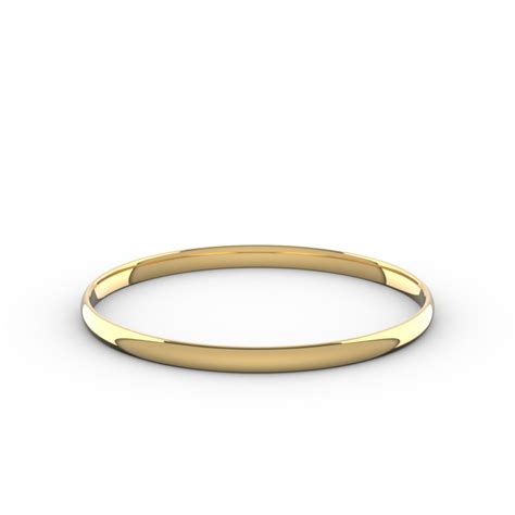 Classic Bangle - 5mm Yellow Gold - Platandia