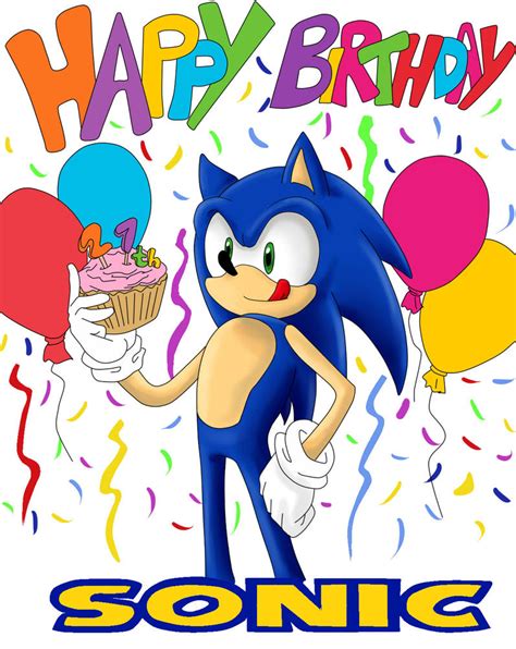 Happy 21th Birthday Sonic ! by paurachan on DeviantArt