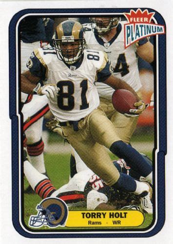 torry holt rams football card | LOUIS RAMS - Torry Holt #41 FLEER ...