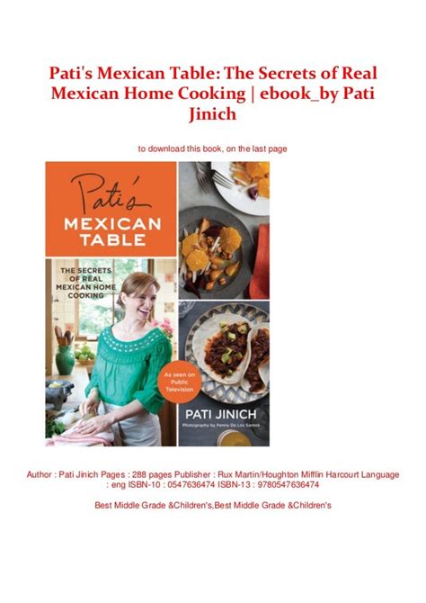 Pati's Mexican Table: The Secrets of Real Mexican Home Cooking | eboo…