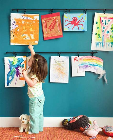 Frugal Framing: 10 Ways to Display Artwork Without Spending a Fortune | Displaying kids artwork ...