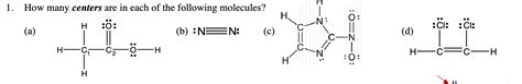 Solved How many central atoms in each of the given | Chegg.com