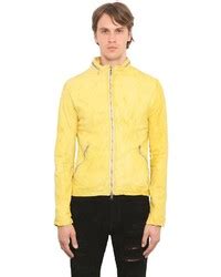 Yellow Leather Jackets for Men | Lookastic