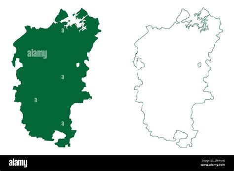 Panchmahal district (Gujarat State, Republic of India) map vector ...