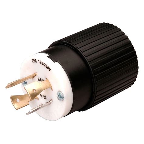 Reliance Controls Twist Lock 20-Amp 125/250-Volt Plug-L1420P - The Home Depot