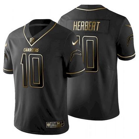 Chargers Justin Herbert All-Black Golden Edition Jersey – US Sports Nation