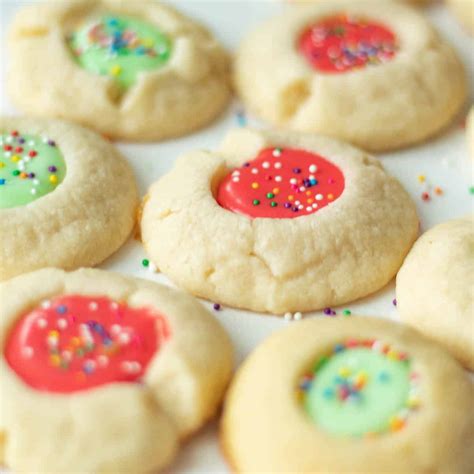 Thumbprint Cookies with Icing Recipe - Chenée Today