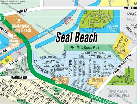 Seal Beach Map with Rossmoor Map, Orange County, CA – Otto Maps