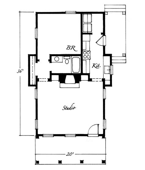 Artist Studio Cottage Floor Plan