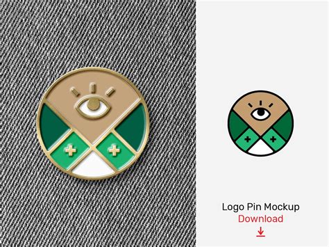 Logo Enamel Pin Mockup | Pin logo, Enamel pins, Mockup