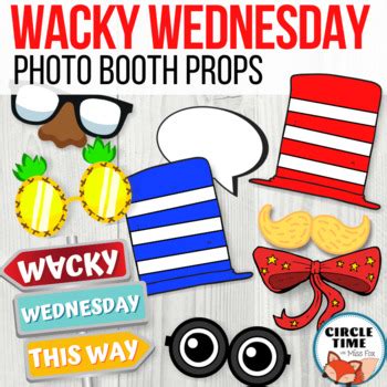 Fun Photo Booth Props! Wacky Wednesday Activities by Circle Time with ...