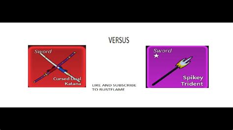 Cursed Dual Katana vs Spikey Trident Roblox | Blox Fruits Comparison - YouTube