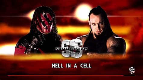 WWE 2K16 - The Undertaker Vs Masked Kane - Hell In a Cell Match - Summerslam 1998 - YouTube