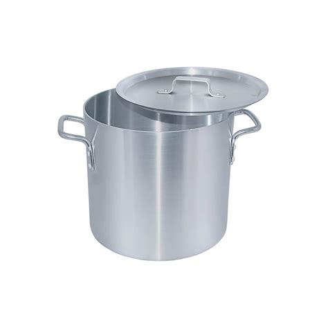 32 Quarts Aluminum Stock Pot with Lid - Kitchen Pro