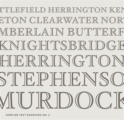 Hoefler Text Font Features: Engraved | Hoefler & Co.