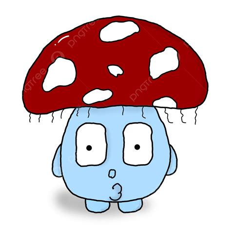 Cute Cartoon Mushroom Clipart PNG Images, Cute Mushroom Cartoon Character, Mushroom, Cartoon ...