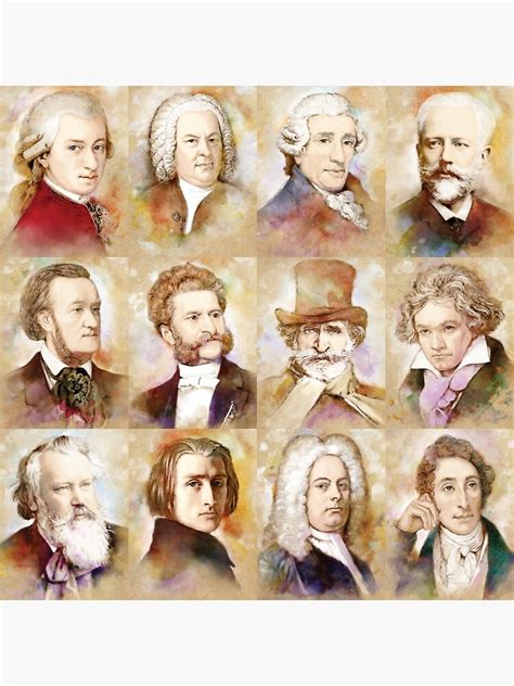 "Composers: Mozart, Bach, Beethoven and more" Poster for Sale by Bach4you | Redbubble