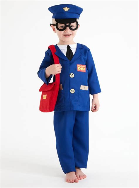 Postman Pat Blue Costume 5 Piece Set | Blue costumes, Fancy dress for ...