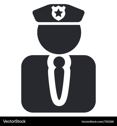 Police icon Royalty Free Vector Image - VectorStock