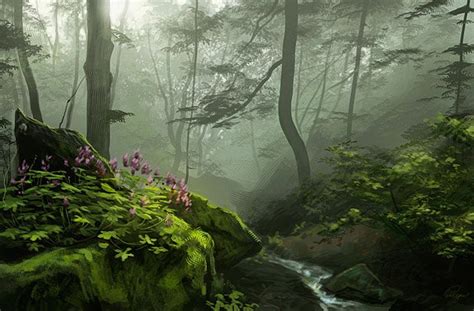 35 Fantastic Illustrations Of Fantasy Landscapes | Bashooka | Web ... Forest Landscape, Fantasy ...