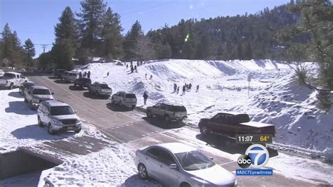 Mountain snow brings hazardous road conditions - ABC7 Los Angeles