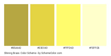 Shining Brass Color Scheme » Gold » SchemeColor.com