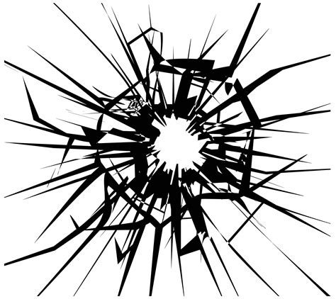 Broken Glass PNG Cracked Glass Vector - Etsy