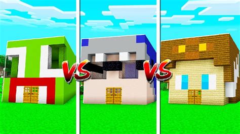 UNSPEAKABLE vs MOOSE vs SHARK MINECRAFT HOUSE! - YouTube