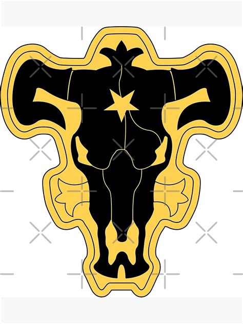 "Black Bulls Squad Logo - Black Clover" Poster for Sale by GraphicBazaar | Redbubble