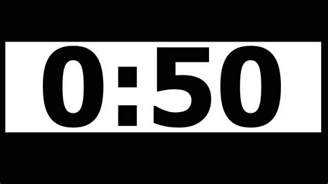 50 seconds Countdown Timer with Alarm - YouTube