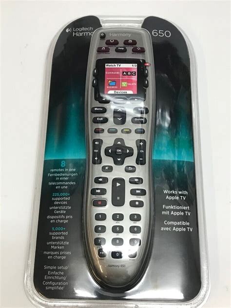 Logitech Harmony 650 Remote Control with Instructions Included | in ...