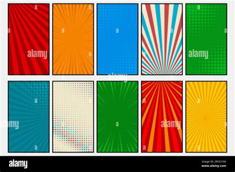 Comic book page template of colorful frames Stock Vector Image & Art - Alamy