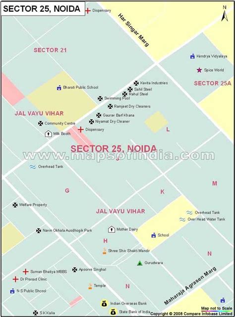 Sector 25 Noida Map