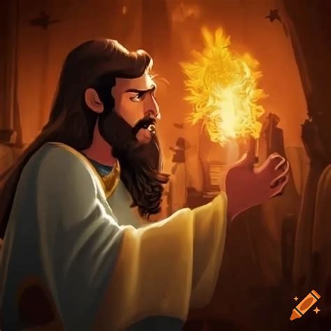 Artwork of characters from christian bible stories